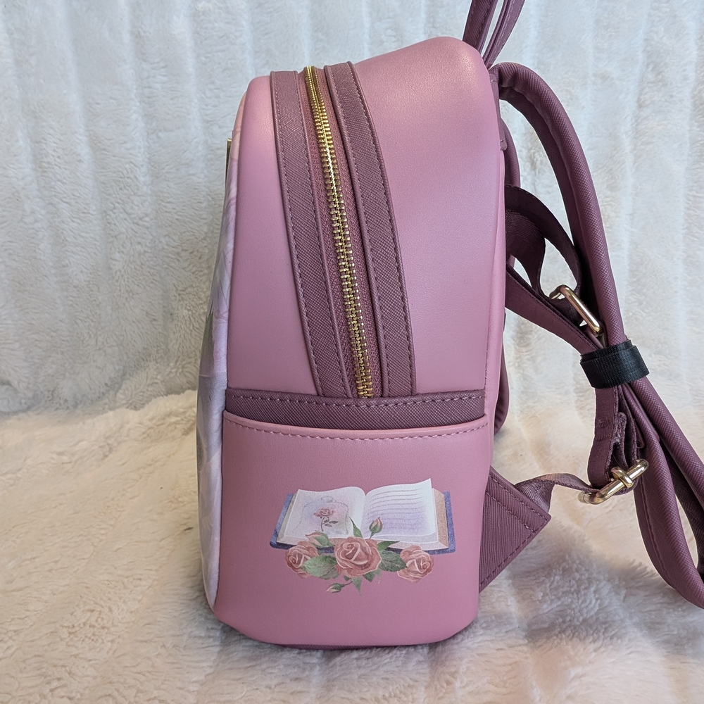 Loungefly Disney Beauty and the Beast Portrait Mini Backpack and Wallet Set - Picture 6 of 11